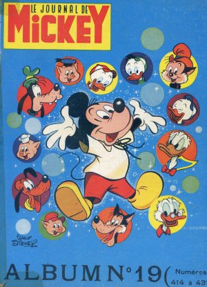 couverture, jaquette Le journal de Mickey 19  - album n°19Intégrale (Disney) Magazine