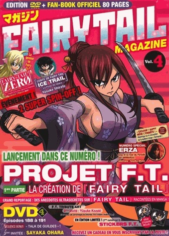 couverture, jaquette Fairy Tail Magazine 4  (Kana home video) Magazine
