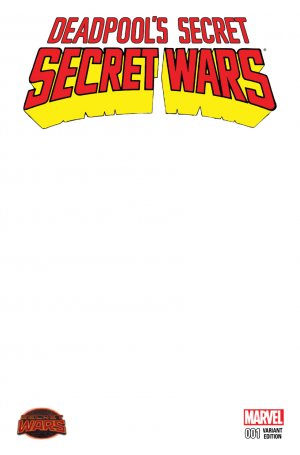 Deadpool - Les guerres très très secrètes 1 - Issue 1 (Blank Variant Cover)