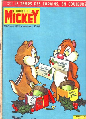 couverture, jaquette Le journal de Mickey 554  (Disney) Magazine