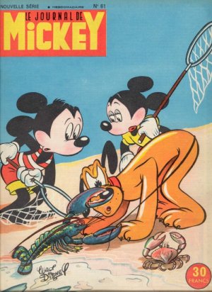 couverture, jaquette Le journal de Mickey 61  (Disney) Magazine