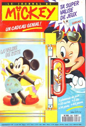 couverture, jaquette Le journal de Mickey 1984  (Disney) Magazine