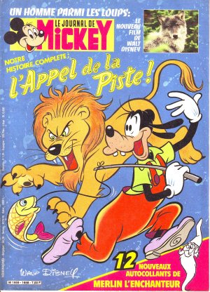 couverture, jaquette Le journal de Mickey 1658  (Disney) Magazine