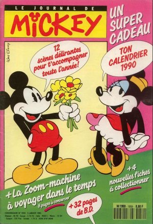couverture, jaquette Le journal de Mickey 1959  (Disney) Magazine