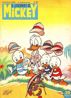 couverture, jaquette Le journal de Mickey 86  (Disney) Magazine