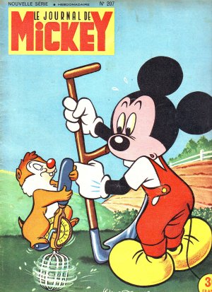 couverture, jaquette Le journal de Mickey 207  (Disney) Magazine