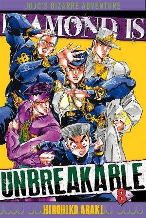 couverture, jaquette Jojo's Bizarre Adventure 8 Partie 4 Diamond is unbreakable (tonkam) Manga