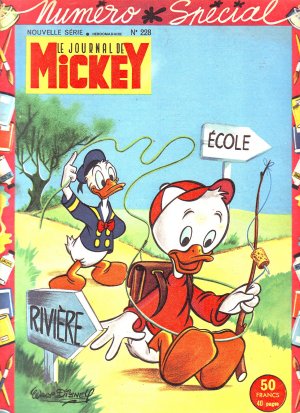 couverture, jaquette Le journal de Mickey 228  (Disney) Magazine