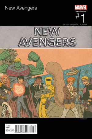 New Avengers 1 - In At the Deep End (Hip Hop Variant Cover)