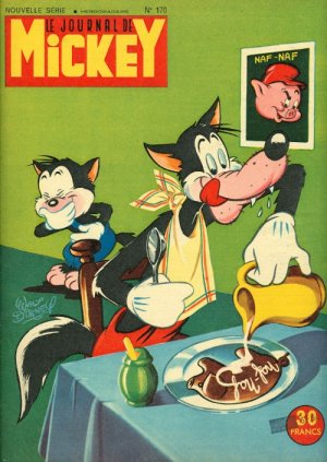 couverture, jaquette Le journal de Mickey 170  (Disney) Magazine