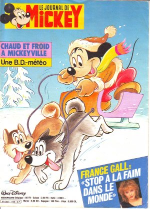 couverture, jaquette Le journal de Mickey 1749  (Disney) Magazine