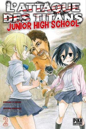 couverture, jaquette L'attaque des titans - Junior high school 2  (pika) Manga