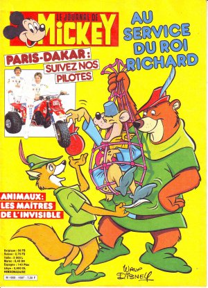 couverture, jaquette Le journal de Mickey 1697  (Disney) Magazine