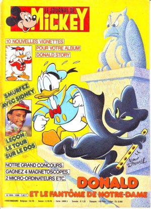 couverture, jaquette Le journal de Mickey 1686  (Disney) Magazine