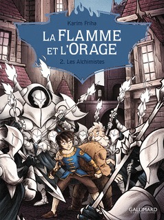 couverture, jaquette La flamme et l'orage 2  - Les alchimistes (Gallimard manga) BD