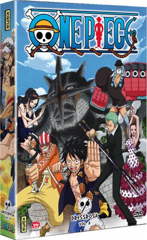 couverture, jaquette One Piece 3 DVD - Saison 13 - Dressrosa (Kana home video) Série TV animée