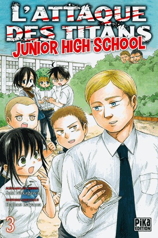couverture, jaquette L'attaque des titans - Junior high school 3  (pika) Manga