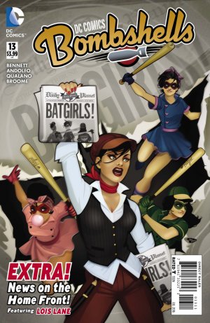 couverture, jaquette DC Comics Bombshells 13  - 13 - Extra! News on the Home Front!Issues (DC Comics) Comics