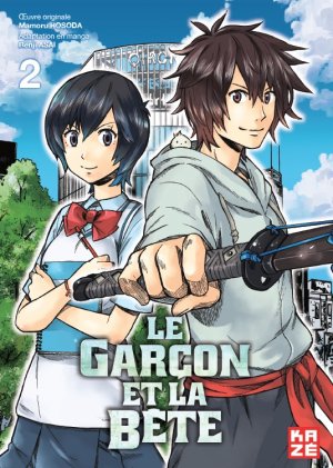 couverture, jaquette Le garçon et la bête 2  (kazé manga) Manga