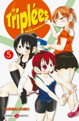 couverture, jaquette Les Triplées 5  (doki-doki) Manga