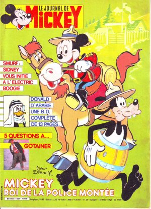 couverture, jaquette Le journal de Mickey 1687  (Disney) Magazine