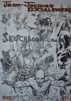 couverture, jaquette Jean-Jacques Dzialowski Sketchbook 1  (Dizart Editions) Artbook
