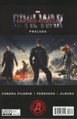 Marvel's Captain America - Civil War Prelude # 3 Issues