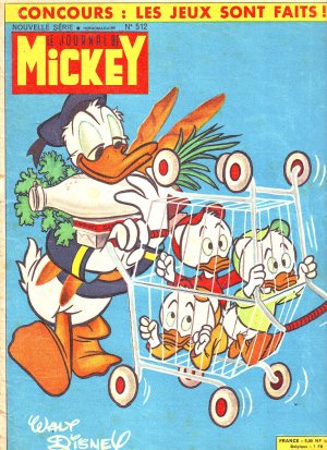 couverture, jaquette Le journal de Mickey 512  (Disney) Magazine