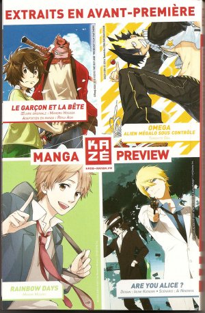 couverture, jaquette Manga Preview Kazé 1  (kazé manga) Produit spécial manga
