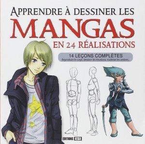 couverture, jaquette Apprendre à dessiner les mangas en 24 réalisations   (Editions ESI) Méthode