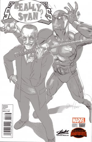 Deadpool - Les guerres très très secrètes 1 - Issue 1 (Stan Lee Variant Cover Sketch)