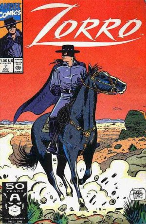 couverture, jaquette Zorro 7  - Liquid GoldIssues V1 (1990 - 1991) (Marvel) Comics