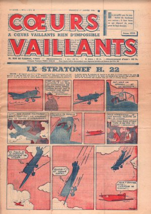 Coeurs vaillants édition Année 1939 - Vaillant