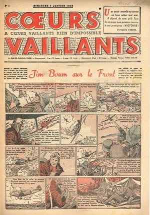 Coeurs vaillants édition Année 1940 - Vaillant