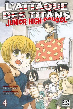 couverture, jaquette L'attaque des titans - Junior high school 4  (pika) Manga