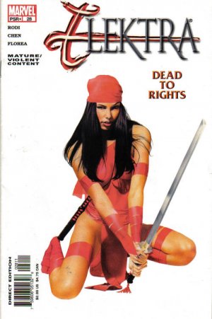couverture, jaquette Elektra 28  - Dead to RightsIssues V3 (2001 - 2004) (Marvel) Comics