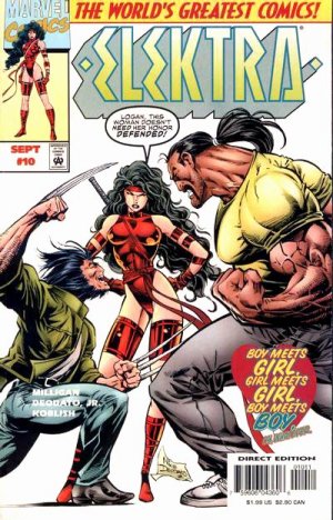 couverture, jaquette Elektra 10  - Flowers and FlamethrowersIssues V2 (1996 - 1998) (Marvel) Comics