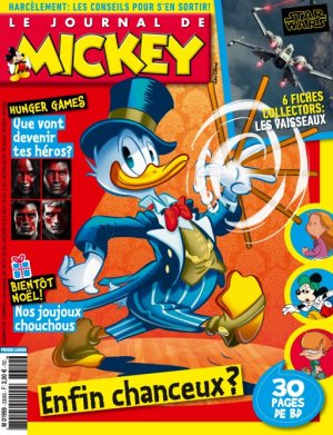 couverture, jaquette Le journal de Mickey 3309  - Enfin chanceux? (Disney) Magazine