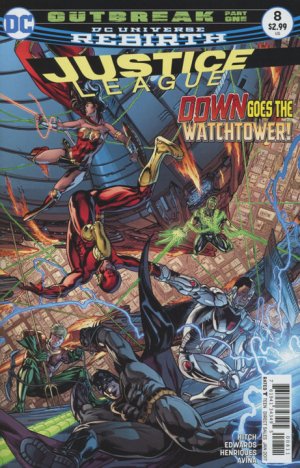 couverture, jaquette Justice League 8  - 8 - cover #1Issues V3 - Rebirth (2016 - 2018) (DC Comics) Comics