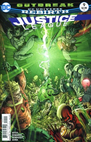 couverture, jaquette Justice League 9  - Outbreak 2Issues V3 - Rebirth (2016 - 2018) (DC Comics) Comics