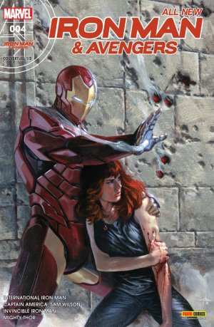 couverture, jaquette All-New Iron Man & Avengers 4  - couverture régulière : 1/2 (Gabriele Dell’Otto – tirage 50%)Kiosque (2016 - 2017) (Panini Comics) Comics