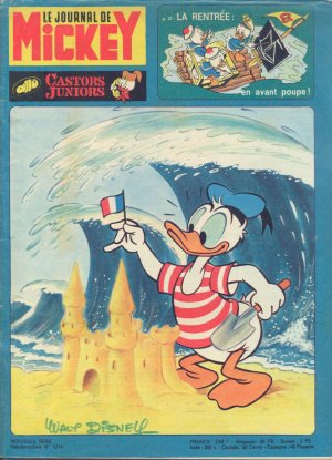 couverture, jaquette Le journal de Mickey 1214  (Disney) Magazine