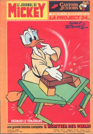 couverture, jaquette Le journal de Mickey 1245  (Disney) Magazine
