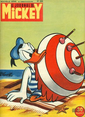 couverture, jaquette Le journal de Mickey 269  (Disney) Magazine