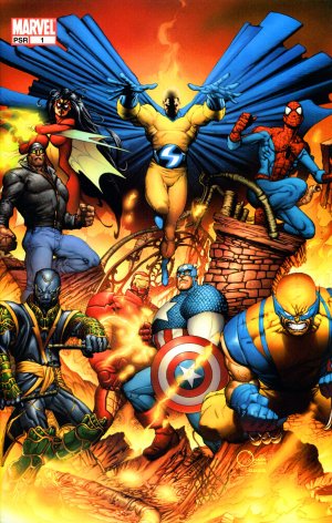 New Avengers 1 - Variant cover (Joe Quesada)
