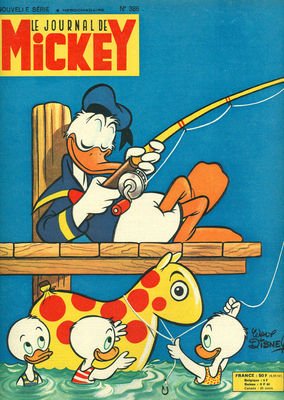 couverture, jaquette Le journal de Mickey 386  (Disney) Magazine