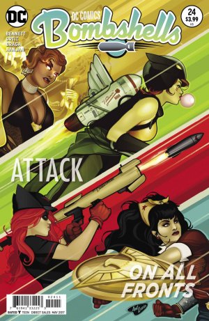 couverture, jaquette DC Comics Bombshells 24  - Attack on all FrontsIssues (DC Comics) Comics