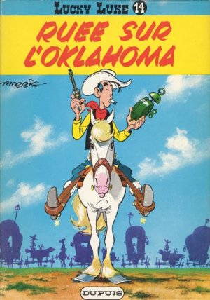 couverture, jaquette Lucky Luke 14  - Ruée sur l'OklahomaRéédition brochée (dupuis) BD