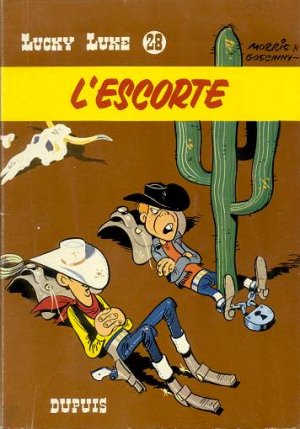 couverture, jaquette Lucky Luke 28  - L'escorteRéédition brochée (dupuis) BD