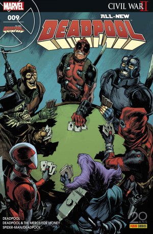 couverture, jaquette All-New Deadpool 9  - Couverture régulière : 1/2 (Rafael Albuquerque – tirage 50%) Kiosque (2016 - 2017) (Panini Comics) Comics